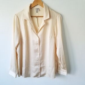 ASOS Cream Button Down Shirt. New with Tags. US Size 8.